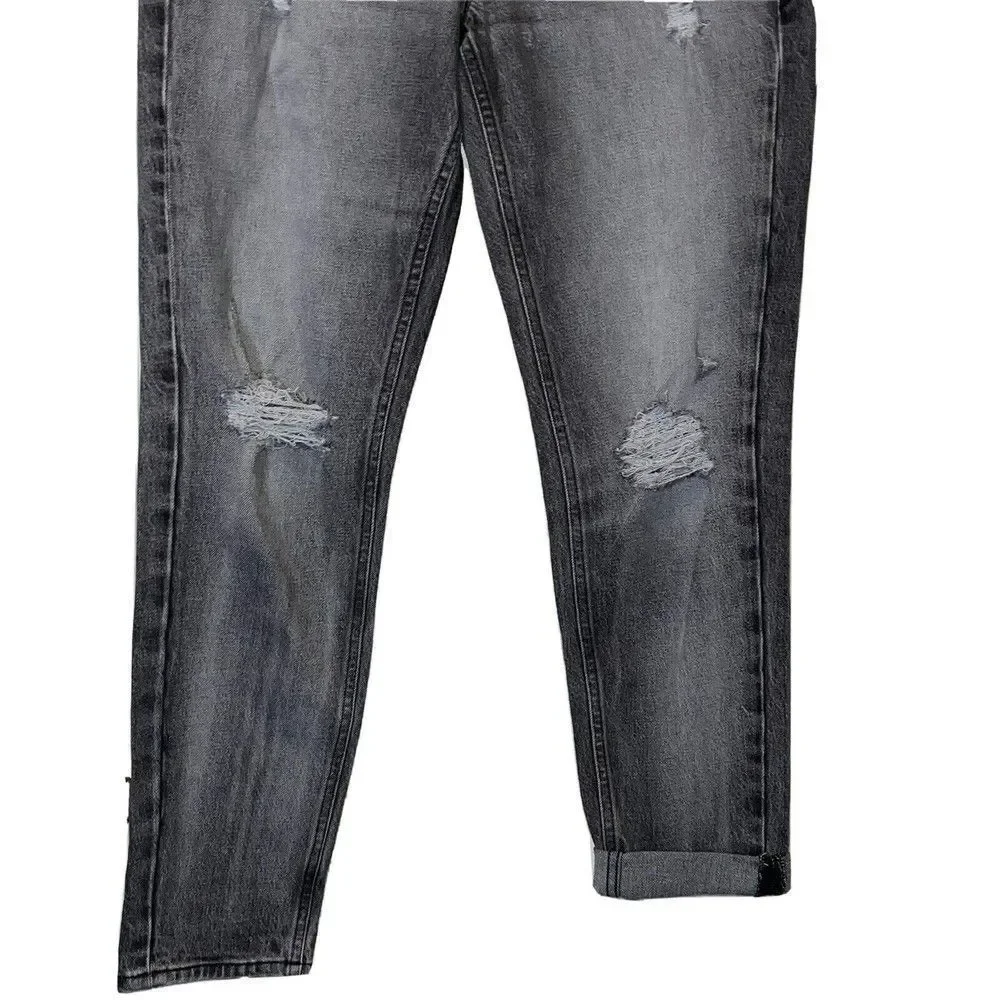 Good American Good Girlfriend Jean Womens 2 26‎ In Black Style GG602BT High Rise